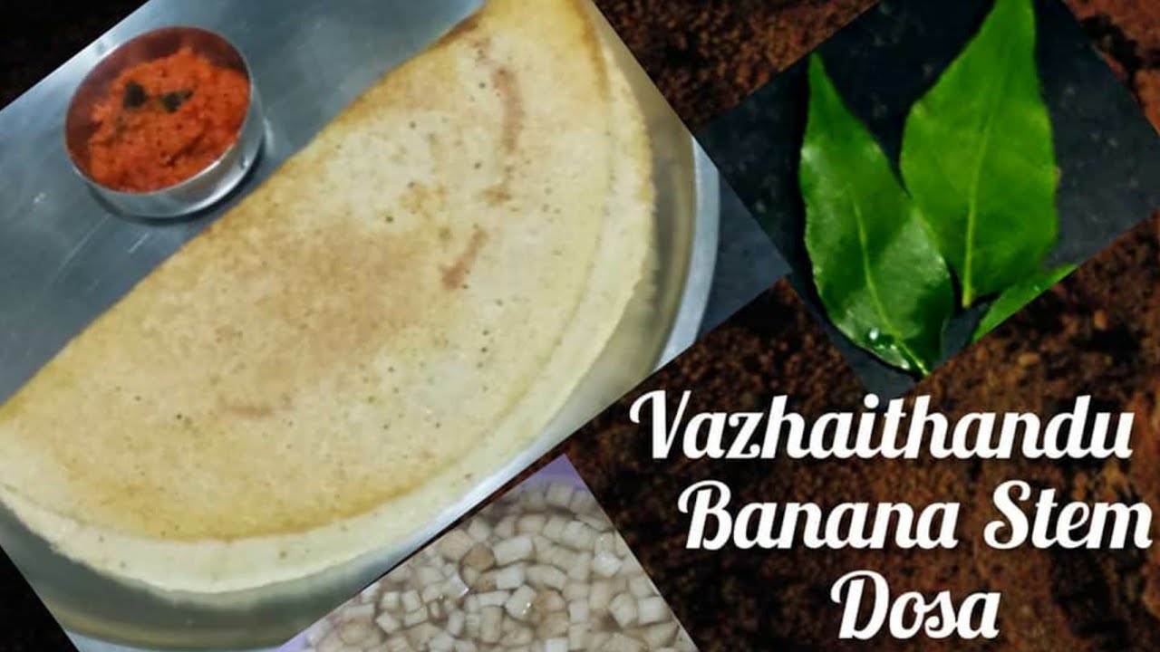 Vazhaithandu Dosa Banana Stem Dosa Plantain Stem Recipe No vazhaithandu-dosa-banana-stem-dosa-plantain-stem-recipe-no