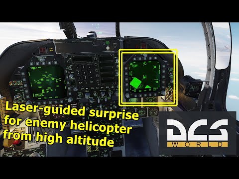 DCS [VR]: Laser-guided surprise for enemy helicopter from high altitude // PvP Buddyspike 80ties