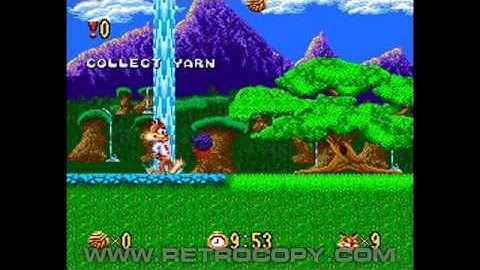 Bubsy in Claws Encounters of the Furred Kind (Sega Genesis / Mega Drive) Intro