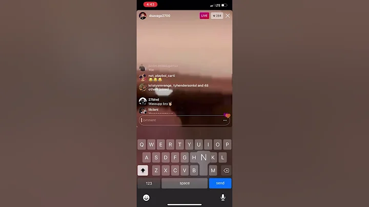 D savage get a haircut IG live 6-24-20