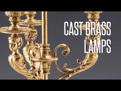 The Art of Bras ✨ gorgeous cast brass lamps