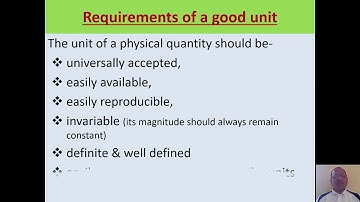 Basic Physics (22102) Chapter 1. Units & Measurements-Part 1/6 Unit of a Physical Quantity