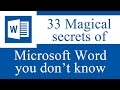 33 Magical secrets, tips and tricks of Microsoft Word you don’t know