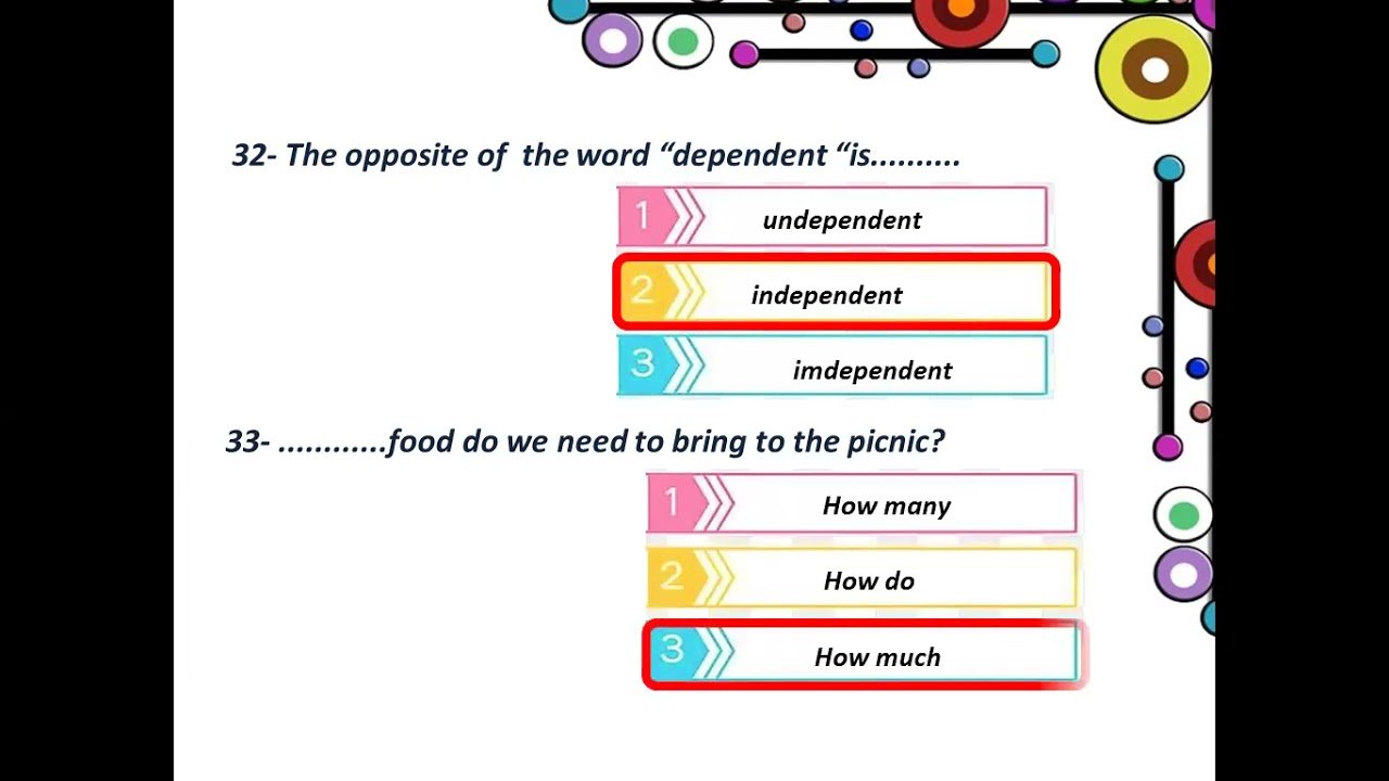 حل الاسئلة الاسترشادية ثالثة ثانوي انجليزي ادبي 2