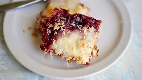 Oatmeal & Coconut Raspberry Bars