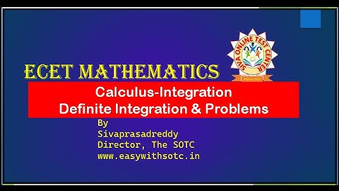 ECET-Calculus Definite Integration by Sivaprasadreddy #SOTCEDU CID:22039