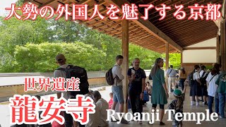 大勢の外国人を魅了する京都 世界遺産龍安寺を歩く Walk around the World Heritage site of Ryoanji Temple 【4K】2024年5月25日