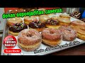 RECETA DE DONAS LAS MAS ESPONJADITAS DEL MUNDO 😁😉🍩/ receta con báscula.