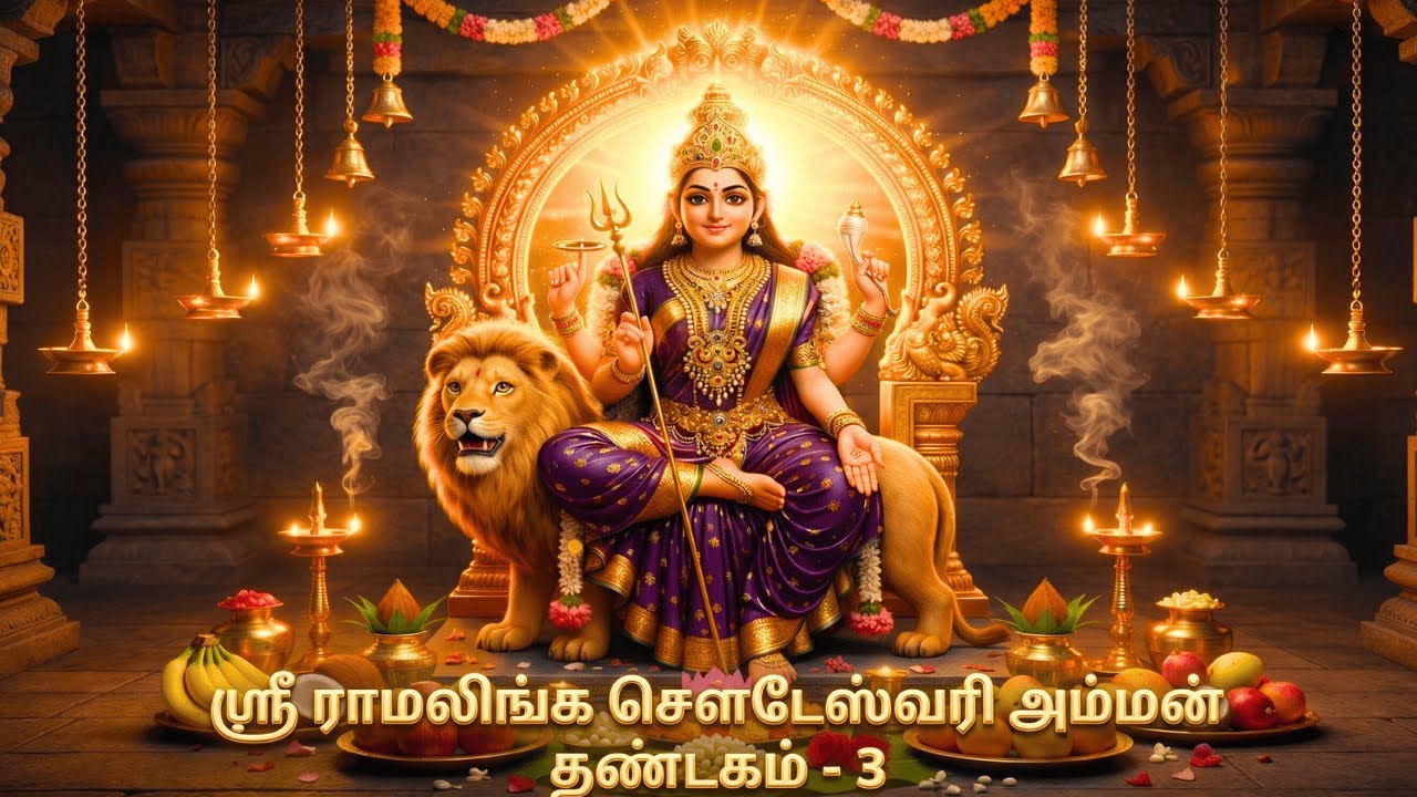 🔱Sri Ramalinga Sowdeswari Amman | ஸ்ரீராமலிங்க சௌடேஸ்வரி அம்மன் தண்டகம் 3 | சிம்ம வாகன மெக்கி 🔱