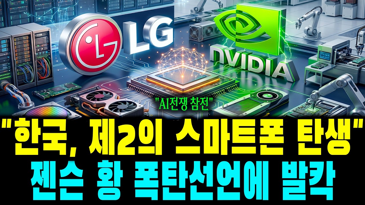 "한국이 멈추면 전 세계 AI가 멈춘다" 젠슨 황이 테슬라 놔두고 LG 쌍둥이 빌딩으로 직행한 소름돋는 진실 thumbnail