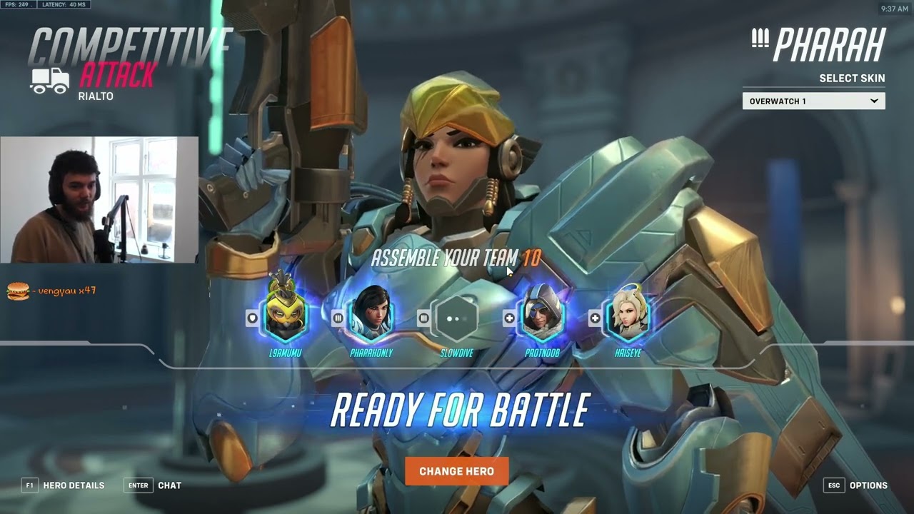 Dafran PHARAH COMPETITIVE Gameplay! [ OVERWATCH VOD Replays ]