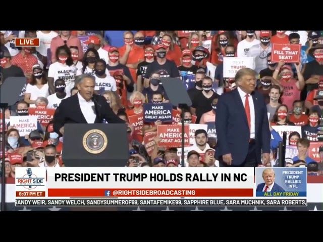 Dan Forest On Stage With President Trump In Gastonia Youtube