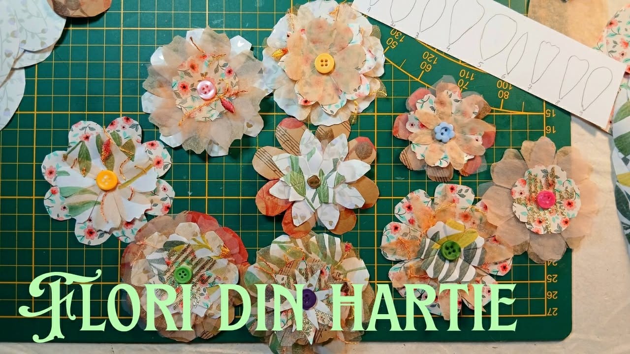 Shopping haul | Flori din hartie si material pentru jurnalul Gradina secreta