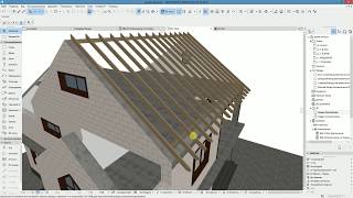 Стропильная система в Архикаде. часть 7