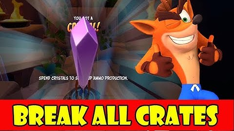 CRASH BANDICOOT ON THE RUN : BREAK ALL CRATES IN TEMPLE RUINS