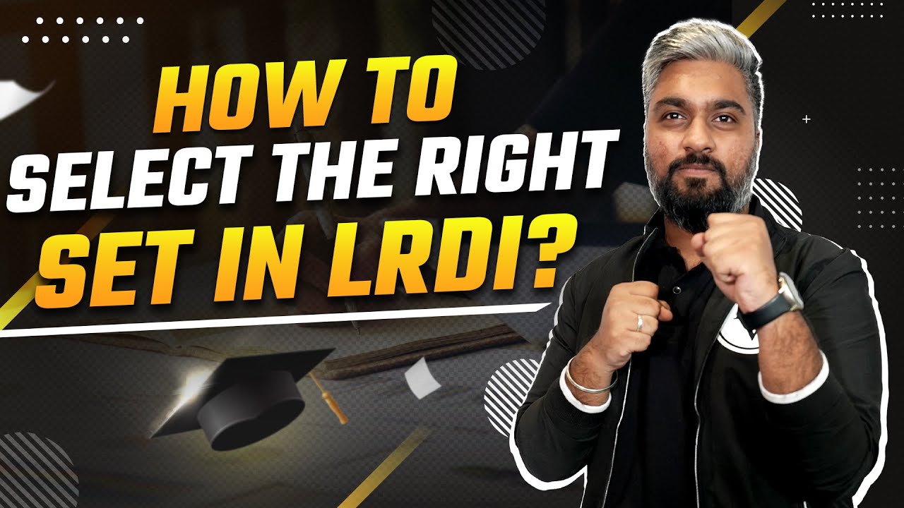 How to select the right SET in LRDI | MBA CAT - YouTube
