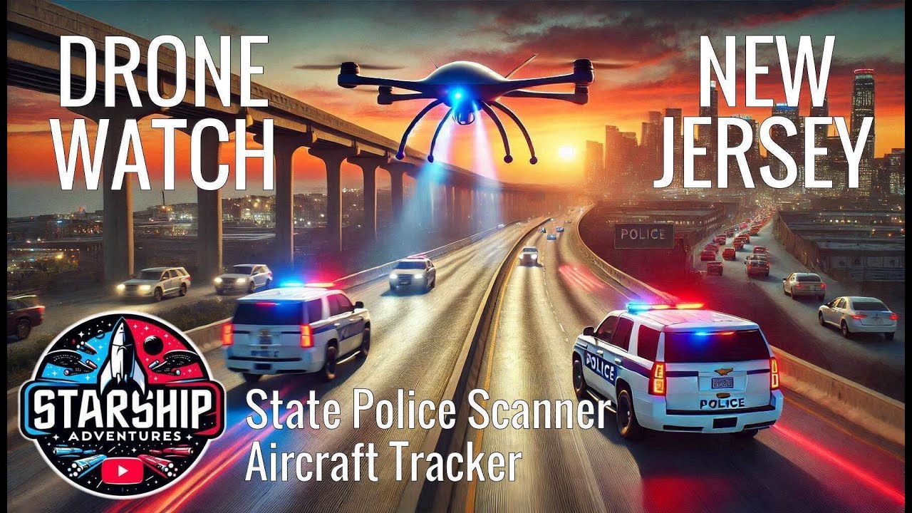 🔴DRONE WATCH - LIVE Aircraft Tracker and New Jersey State Police Scanner