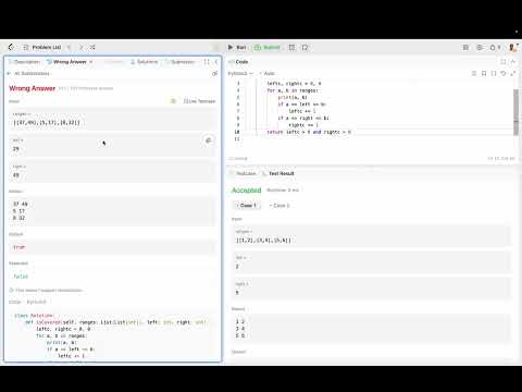 Check If All The Integers In a Range Are Covered