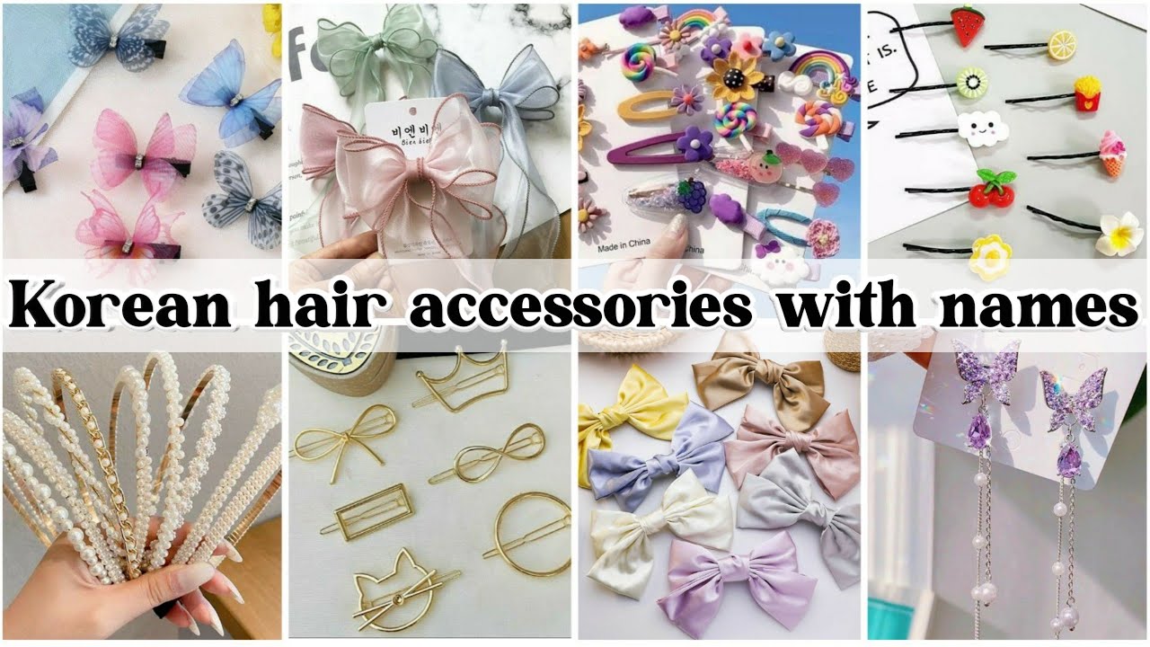 Korean hair accessories with names • Cute hair accessories for ...