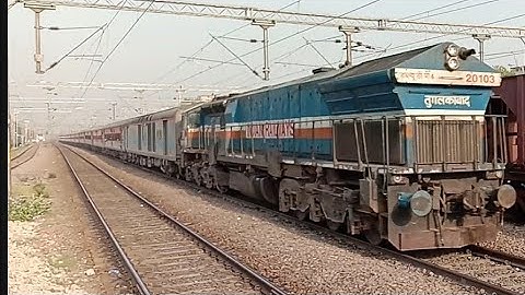 Real Honking By Rewa Puller WDP-4 skipping SFG at 110kmph