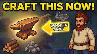 How to CRAFT a WOODEN ANVIL in Graveyard Keeper 2 (Step by Step)