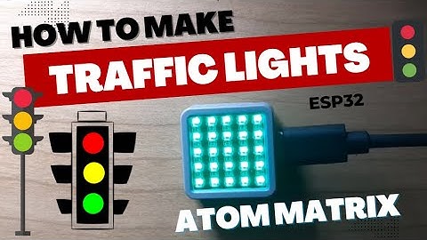 Traffic Lights Using ATOM Matrix ESP32 M5Stack
