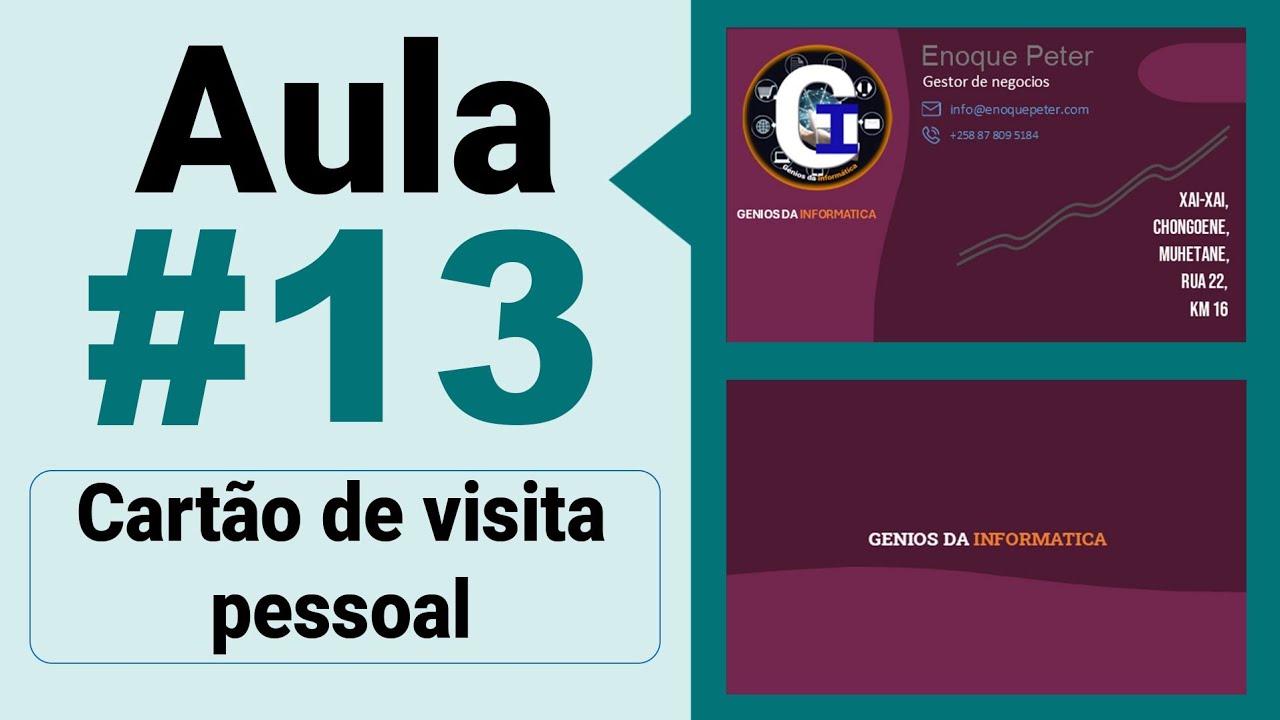 Microsoft Publisher #13: Como criar um cartão de visita pessoal