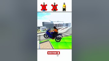 ⚡ “Crazy Bike Jump Challenge 😍 | Impossible Stunts on Road🔥#indianbikedriving3d #shorts #gta