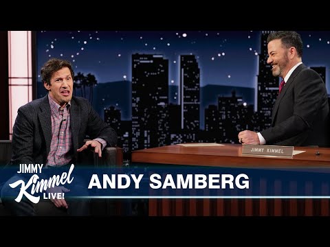 Andy Samberg on Hosting Kimmel with John Mulaney, Letter He Wrote at 8 Yrs Old & March Madness Picks