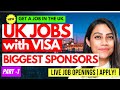 New uk jobs with visa sponsorship  biggest uk visa sponsors 