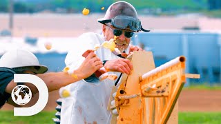 Adam Savage And Tory Belleci Have The World's Greatest Food Fight EVER! | Savage Builds