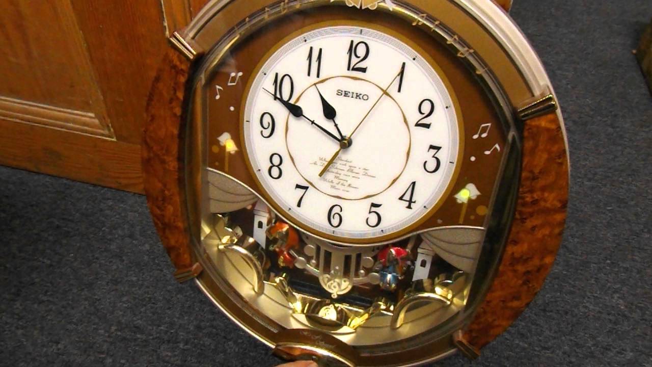 SEIKO Melodies In Motion Wall Clock QXM118BR Retired YouTube
