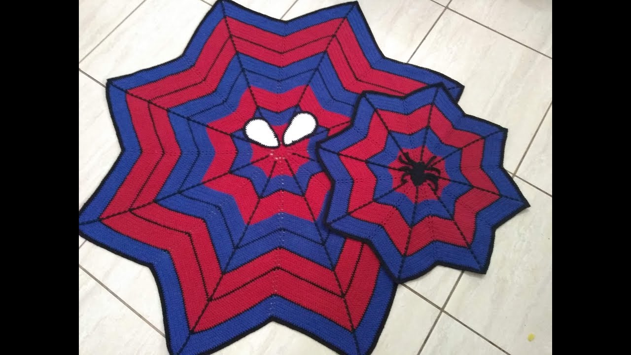 #TapetedeCroche Homem Aranha - Crochê - PARTE 1/3