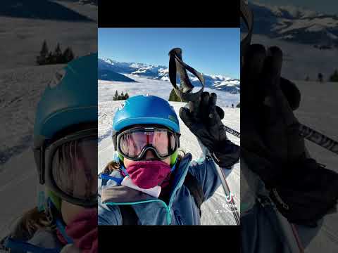 Cewe Flores lagi Skiing digunung Tirol-Austria