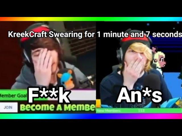 Kreekcraft Swearing For 1 Minutes 7 Seconds Straight (Part 4)