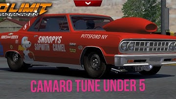 CAMARO TUNE UNDER 5 SECONDS IN NO LIMIT 2.0 DRAG RACING