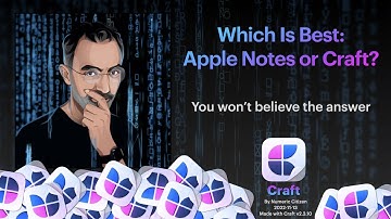 Which is Best: Apple Notes or Craft? You Won