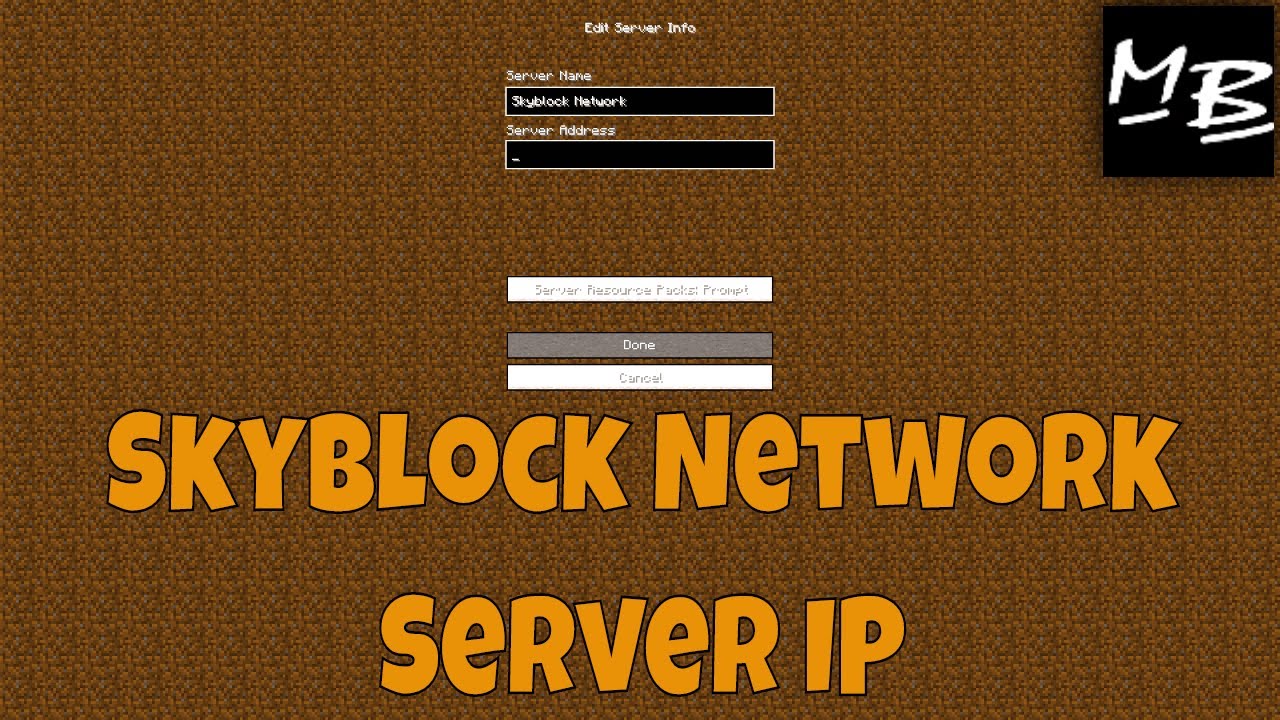 skyblock server address