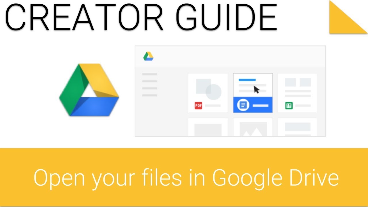 How to Access and Open files in Google Drive 