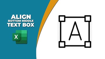 How to align text bottom middle in excel text box