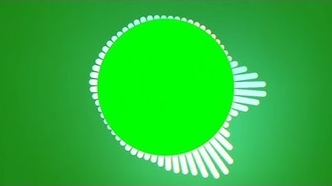 Audio Spectrum Visualizer Green Screen HD 2018 | Circle Audio Spectrum Visualizer with White Bars