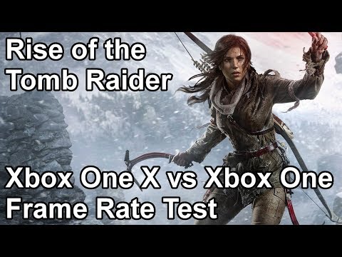 Rise of the Tomb Raider Xbox One X vs Xbox One Frame Rate Comparison