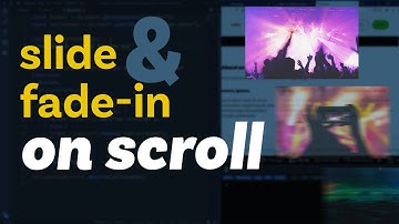 Fade and scroll items into view while scrolling