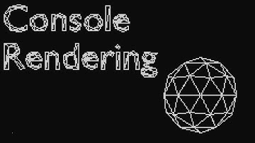 C# 3d Rendering in Console??