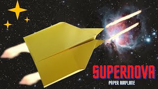 How To Make A Supernova Paper Airplane? Origami Academy