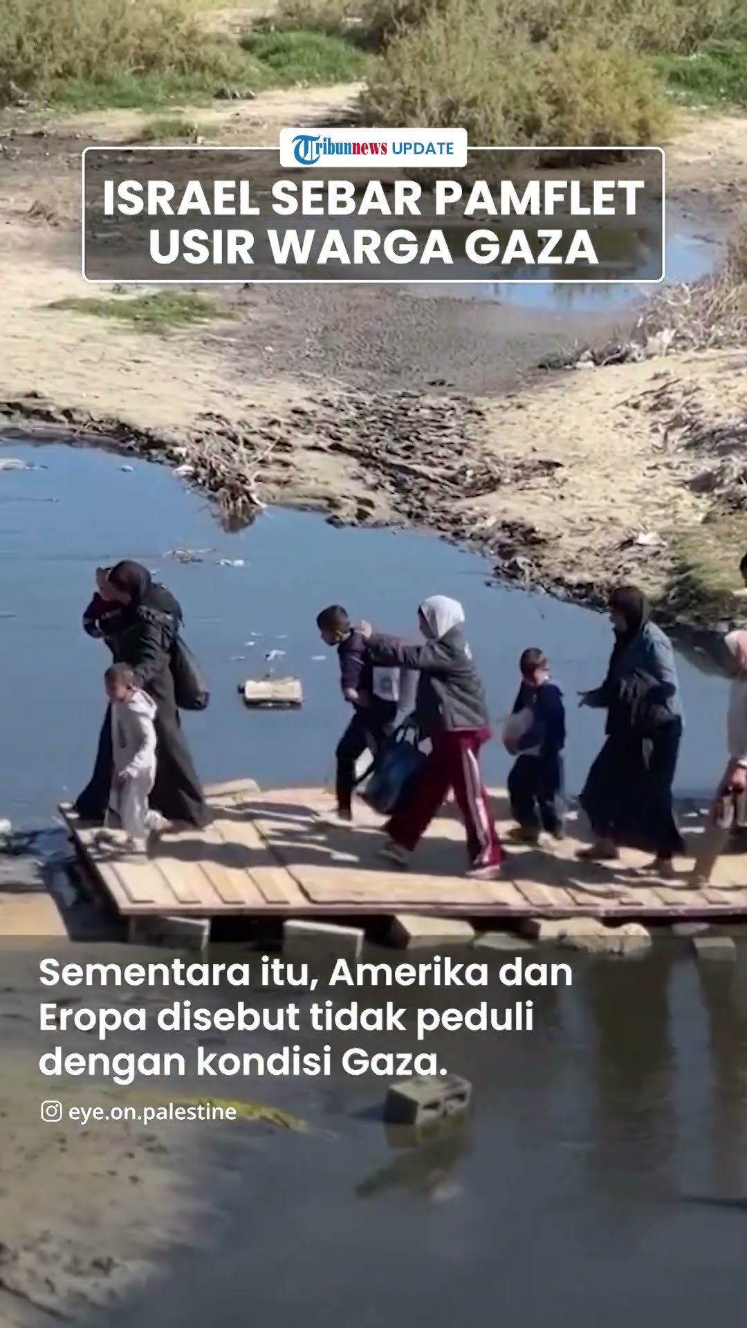 Israel Sebarkan Pamflet Berisi Ancaman Warga Gaza agar Setuju Pemindahan Paksa Usulan Donald Trump