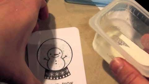 Make It Monday #141: Adding Glitter with Heat and Stick Embossing Powder