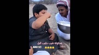 حليب الابل 😂😂