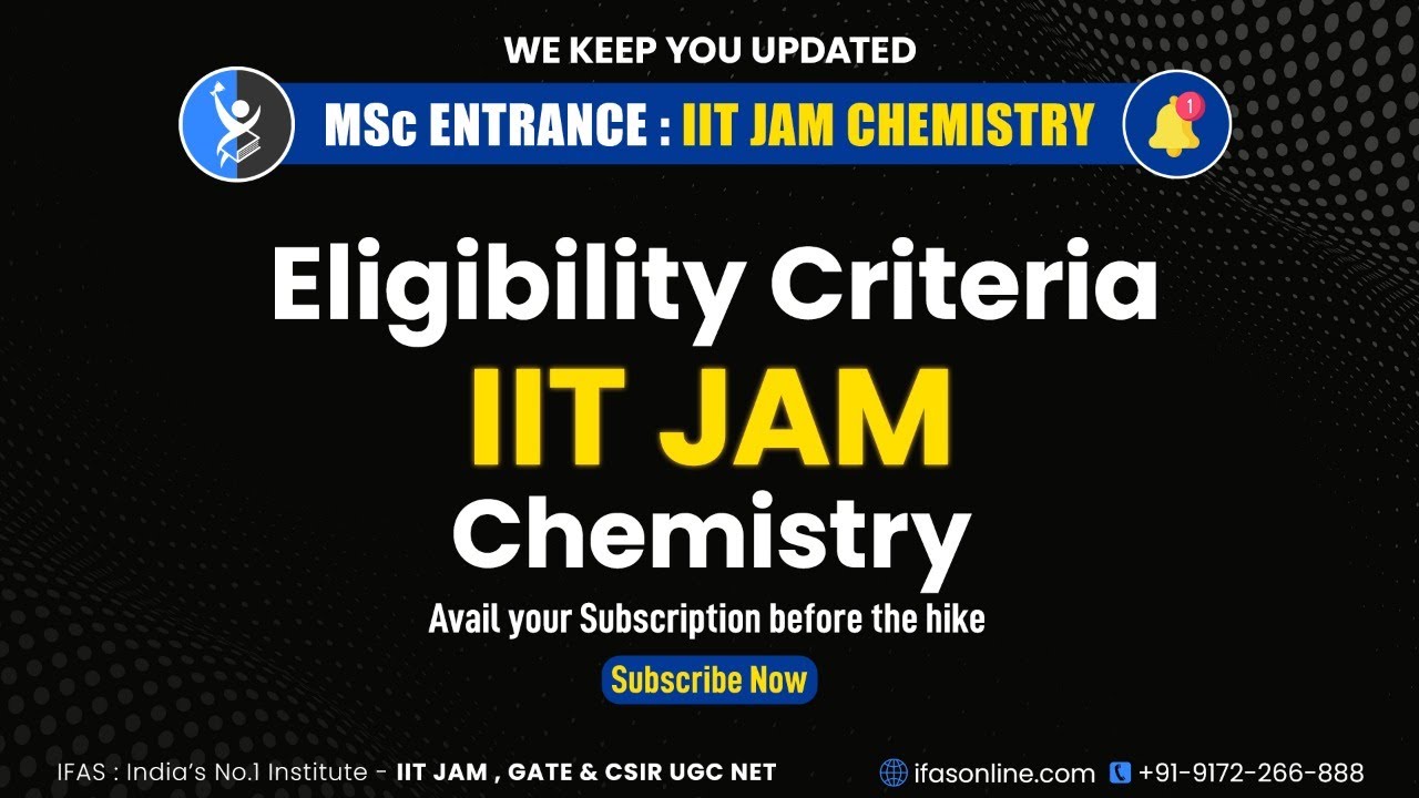 What Is IIT JAM Chemistry NEW Eligibility Criteria YouTube what-is-iit-jam-chemistry-new-eligibility-criteria-youtube