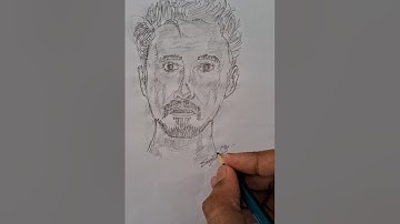 Drawing Robert Downey Jr.✍️||Tony stark sketch